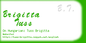 brigitta tuss business card